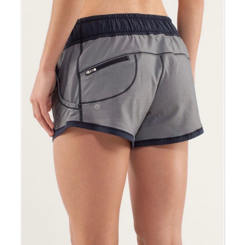🔥Lululemon Athletic Work It Out Shorts Inkwell Navy Blue Women’s 8 - Picture 2 of 16